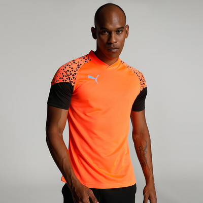 PUMA Printed Men Crew Neck Orange T-Shirt