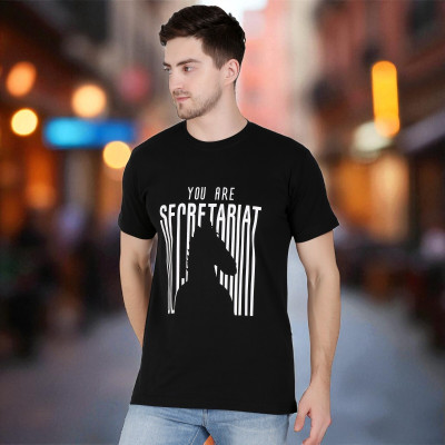 Faricon Trend Solid Men Round Neck Black T-Shirt