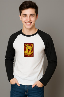 UrGear Printed Men Round Neck White T-Shirt