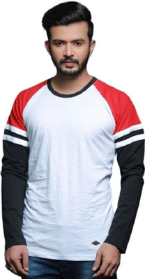 clickwell Solid Men Round Neck Silver T-Shirt
