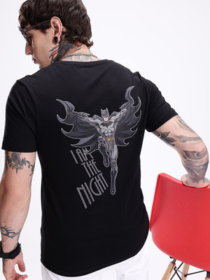 Kook N Keech Graphic Print Men Round Neck Black T-Shirt