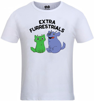 INFINITY Printed, Typography Men Round Neck White T-Shirt