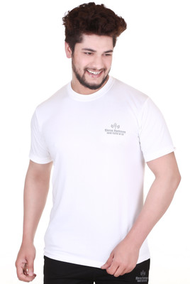 Kleren vastrnam Solid Men Round Neck White T-Shirt