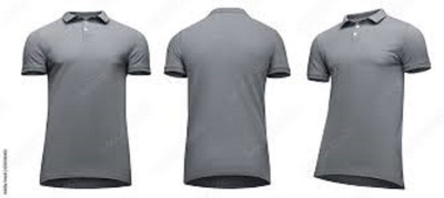 GoobyDooby Solid Men Polo Neck Grey T-Shirt