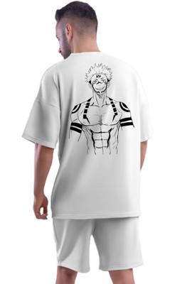 THEYOUNGESTTEE Printed, Typography Men Round Neck White T-Shirt