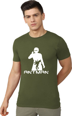 RULEDBYSUN Graphic Print Men Round Neck Green T-Shirt