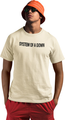 Streetfluencer Printed Men Round Neck Beige T-Shirt