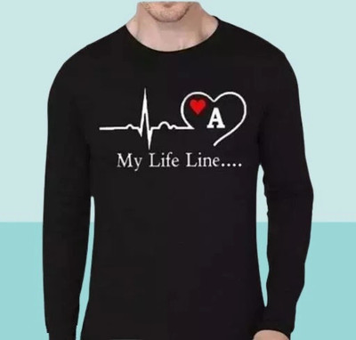 AnilKumarMart Printed, Typography Men Round Neck Black T-Shirt