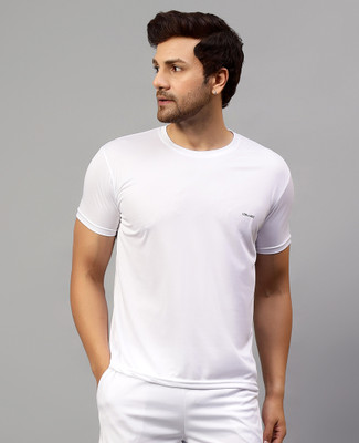 Fricker Printed Men Round Neck White T-Shirt