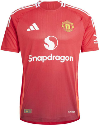 ADIDAS Printed Men Crew Neck Red T-Shirt