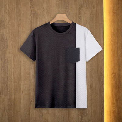 TANNU FAB Printed Men Round Neck Black T-Shirt