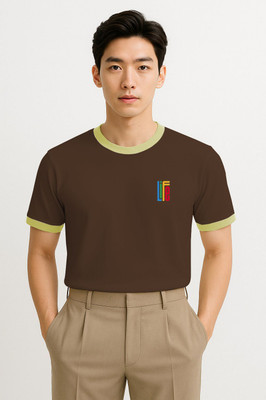 SPOWEARY Striped Men Polo Neck Multicolor T-Shirt