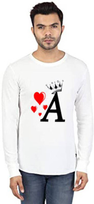 MANGROLI Printed, Typography Men Round Neck White T-Shirt