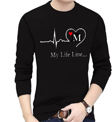 AFCollection Printed, Self Design, Graphic Print, Typography Men Round Neck Black T-Shirt