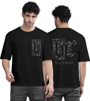Bullmer Printed Men Round Neck Black T-Shirt
