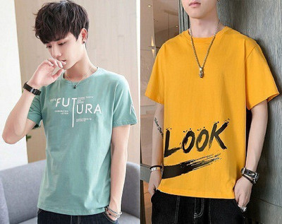THUNDER PLANET Typography Men Round Neck Light Green T-Shirt