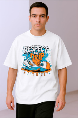 goodsign Typography Men Round Neck White T-Shirt