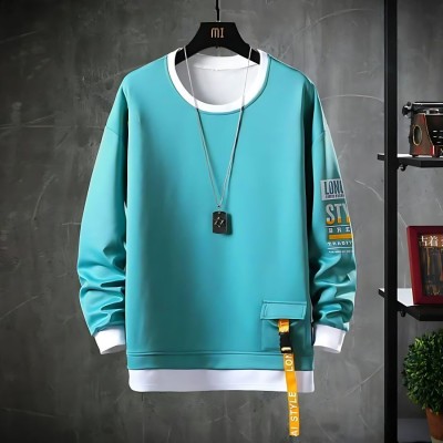 Autna Solid Men Hooded Neck Green T-Shirt