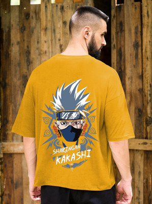 TEESHACK Printed Men Round Neck Yellow T-Shirt