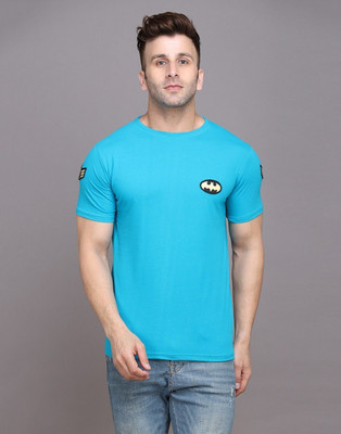 GEUM Graphic Print Men Round Neck Light Green T-Shirt