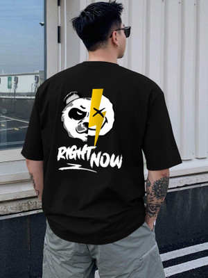 DD Dark Drive Graphic Print Men Round Neck Black T-Shirt