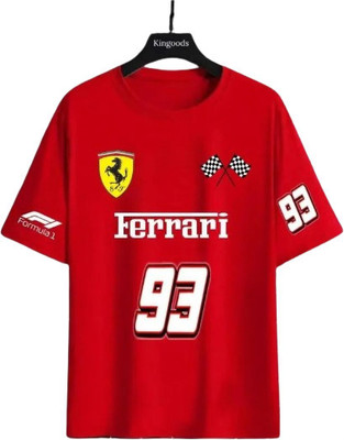 goodsign Printed Men Round Neck Red T-Shirt