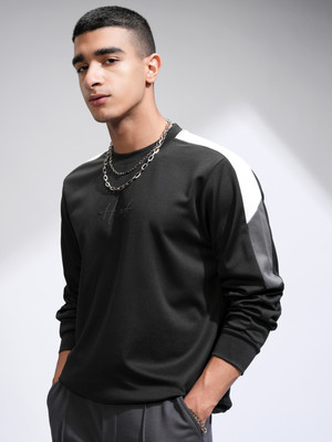 HIGHLANDER Solid, Colorblock Men Round Neck Multicolor T-Shirt