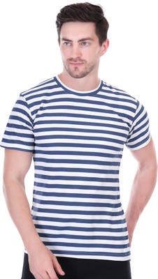 Renovator Striped Men Round Neck Multicolor T-Shirt