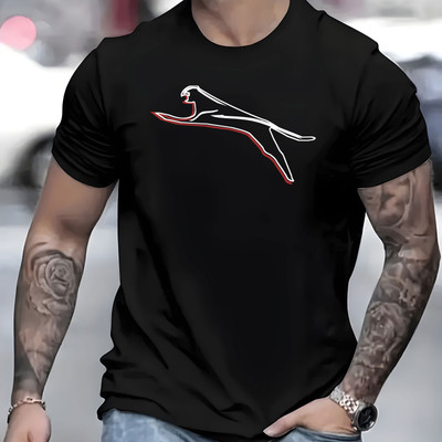 Magneto Printed Men Round Neck Black T-Shirt