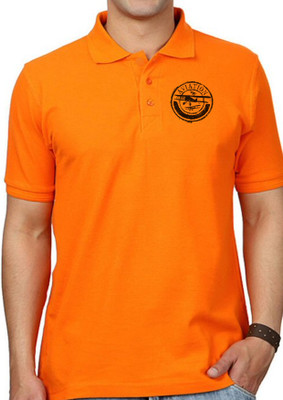 Snk clothes Graphic Print Men Round Neck Orange T-Shirt