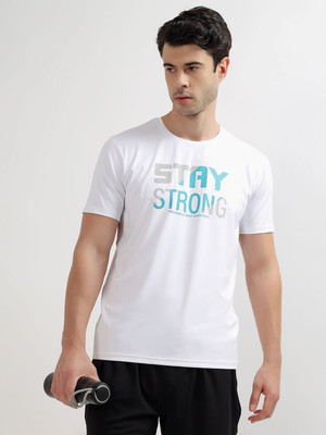 CANTABIL Printed Men Round Neck White T-Shirt