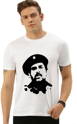 HamsaMART Solid Men Round Neck White T-Shirt