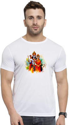 GiftsCraze Graphic Print Men Round Neck White T-Shirt