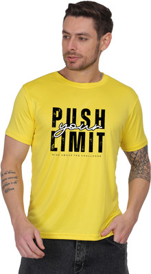 Skill IT Services Graphic Print Men Round Neck Yellow T-Shirt