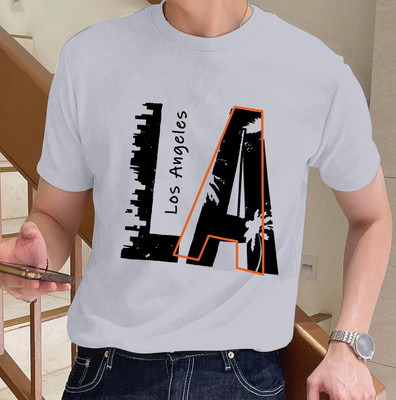 MAKEMODE Printed Men Round Neck Grey T-Shirt