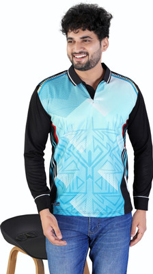 click n buy Solid Men Polo Neck Multicolor T-Shirt