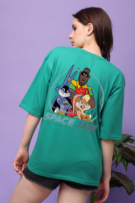 CORSICA Graphic Print Women Round Neck Green T-Shirt