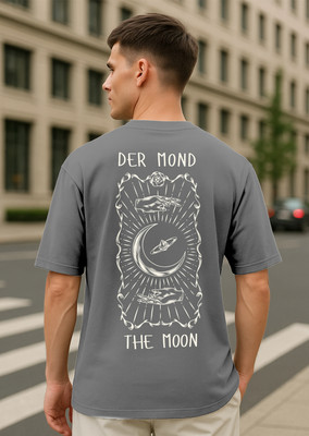 NOBERO Printed Men Crew Neck Grey T-Shirt