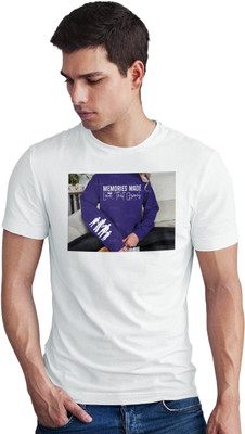 Seek Buy Love Printed Men Round Neck White T-Shirt