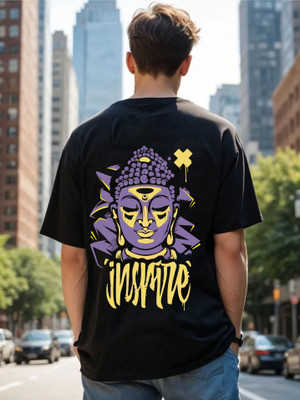 Uniplanet Store Graphic Print Men Round Neck Black T-Shirt