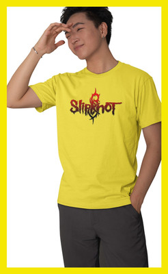 Streetfluencer Printed Men Round Neck Yellow T-Shirt