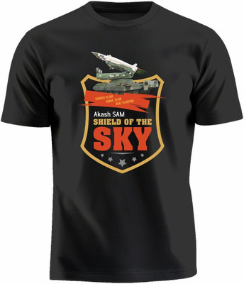 Luv My India Printed Couple Round Neck Black T-Shirt