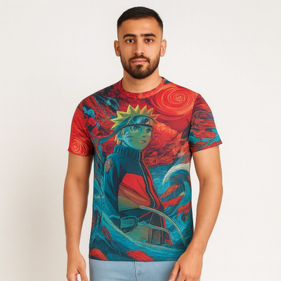 Vendsy Graphic Print Men Round Neck Multicolor T-Shirt