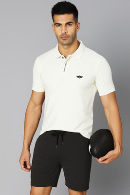 METRONAUT Striped Men Polo Neck White T-Shirt
