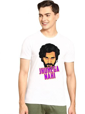 GPGARMENTS FAB Printed Men Round Neck White T-Shirt