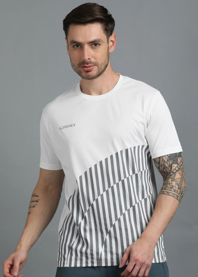 Adrenex Printed Men Round Neck Multicolor T-Shirt