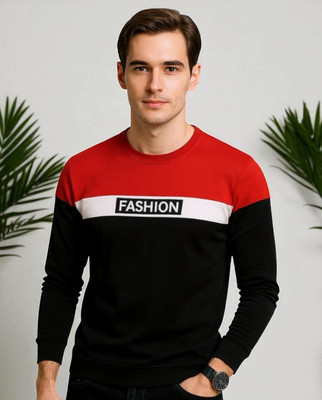 FASHIUM Printed Men Round Neck Red T-Shirt
