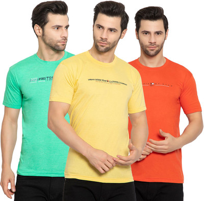 Zeffit Printed Men Round Neck Multicolor T-Shirt