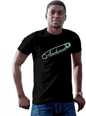 Fighterhero Printed Men Round Neck Black T-Shirt