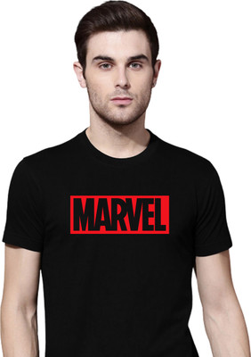Organic Chics Typography Men Round Neck Black T-Shirt